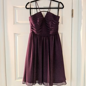 Alfred Angelo Grape Bridesmaid Dress